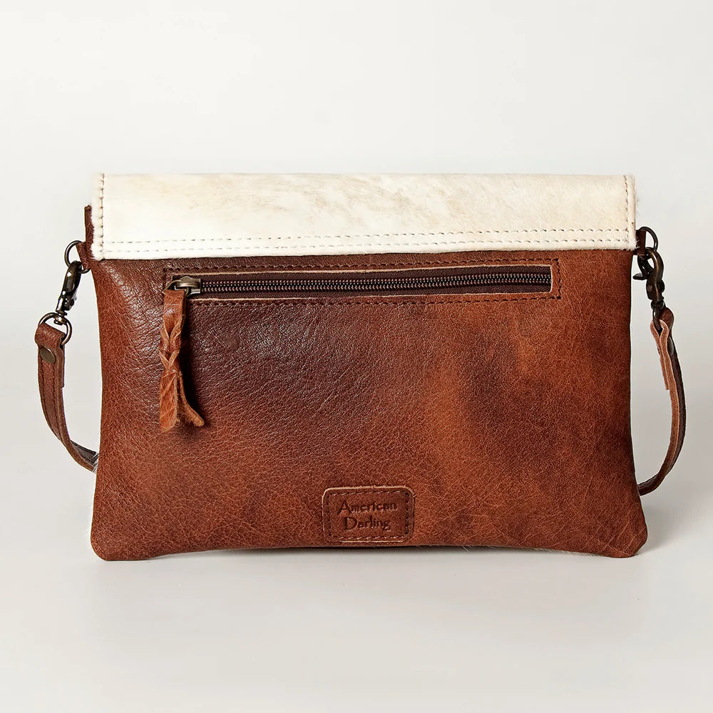 Bolsa Rodeo vista trasera cuero café