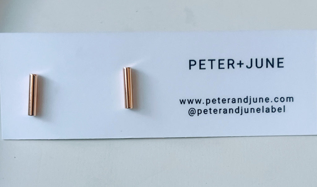 Bar Earrings — 18K Gold Plated