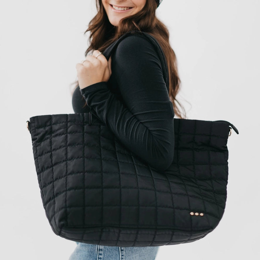 Padded Tote Bag with Interchangeable Strap — Western Style