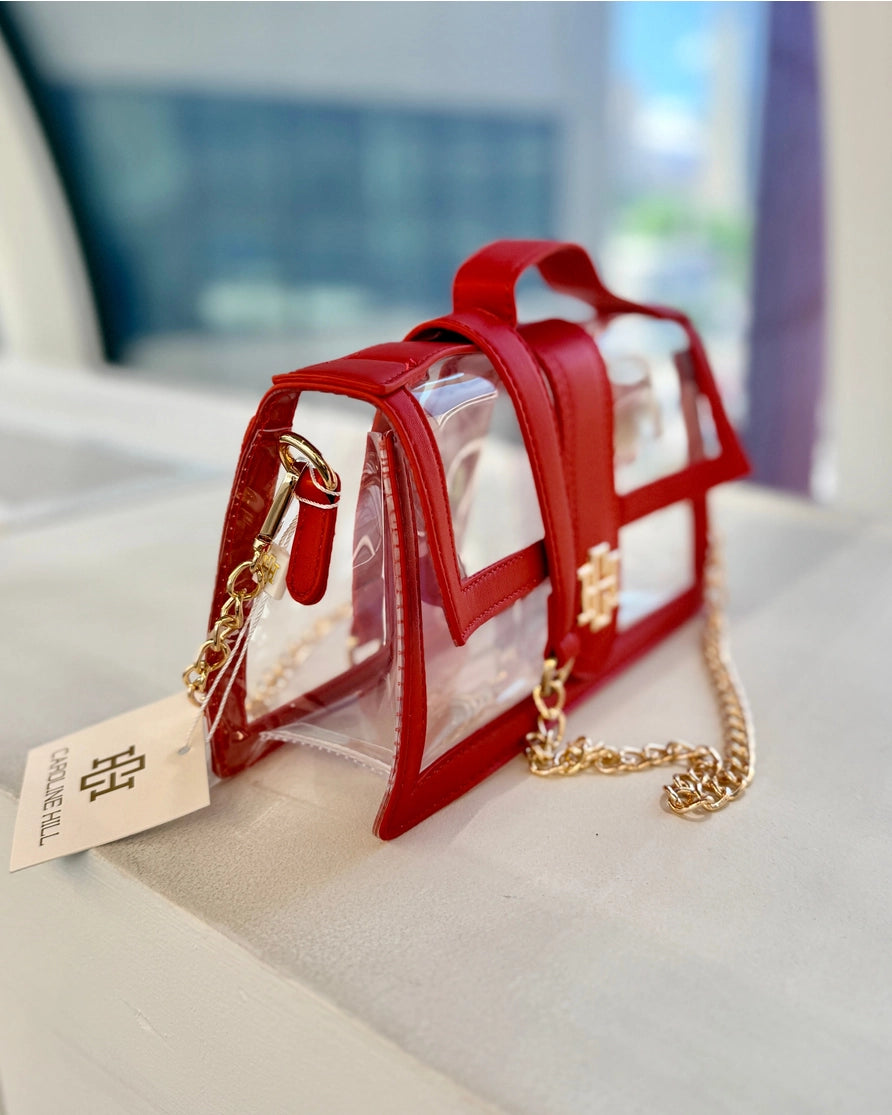 Grace – Bolsa Transparente con Cadena Dorada