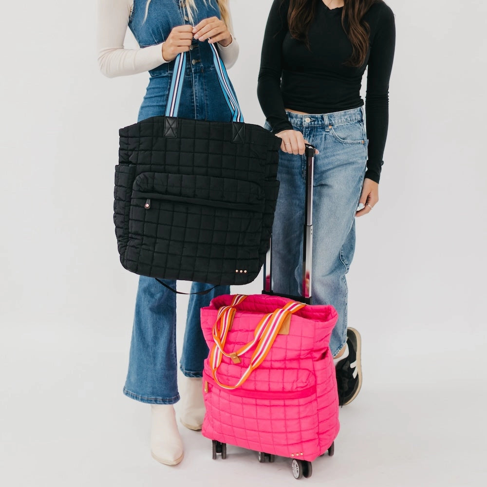 Padded Travel Set — Tote Bag & Wheeled Luggage