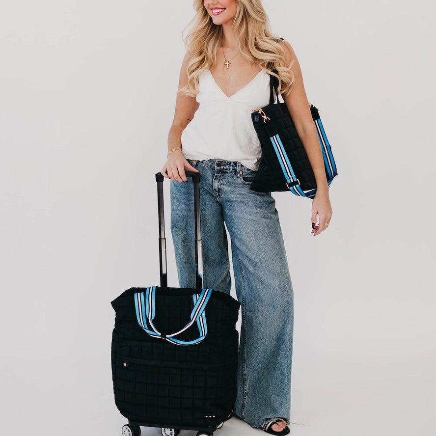 Padded Travel Set — Tote Bag & Wheeled Luggage